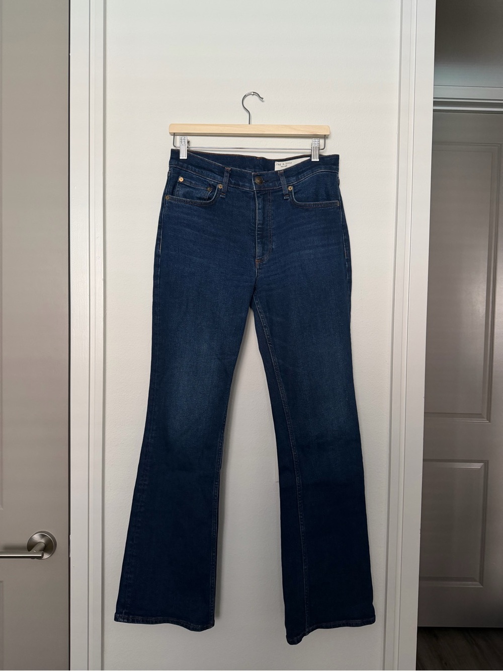 RAG & BONE • peyton mid rise boot cut jeans in clarissa